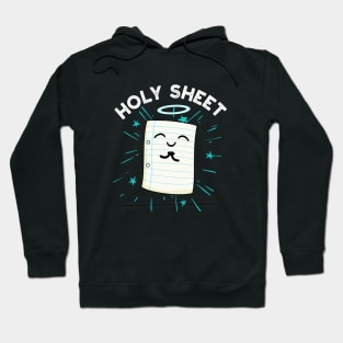 Holy Sheet Funny Paper Pun Hoodie